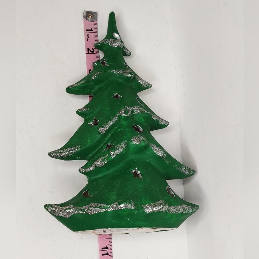 Hermitage Pottery Vintage Green Christmas Tree Tealight Candle Holder 1999 - Picture 3 of 9